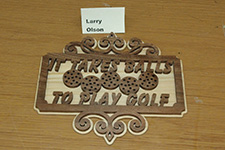 Scrollsaw project byLarry Olson
