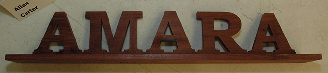 Scrollsaw project byAllan Carter